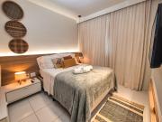 Flat Luxo Oasis do Mana 350m da praia, Polo Aquático-2Qts, 2Gar