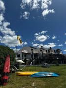 Cabañas Mar Chiquita frente la laguna