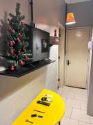 Apartamento central com pátio, 1 quadra do calçadão