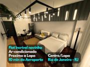 Flat novinho cAr no CentroLapa Próximo ao Metrô prox ao Rock in Rio