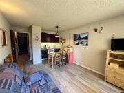 Studio 4 pers au pied des pistes avec balcon sud, parking - FR-1-515-221