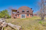 Geodesic Dome House 18 Acres on Baraboo River!