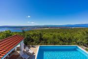 Faszinierende Villa mit traumhaften Meerblick zur Insel Krk mit Privatpool, Tischtennis, Billard, Grill