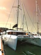 Epic Magical Catamaran In Marina