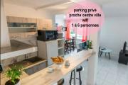 T3 Lumineux, 5pers, 2 chambres, wifi et parking