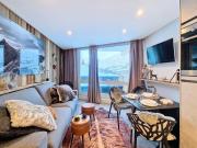 Résidence Caron - Studio moderne et lumineux · Départ et retour skis aux pieds · Balcon MAE-3314