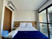 Studio Completo e Confortável Com Varanda Na Barra