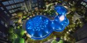 1 Room Cubic Botanical Swimming Pool Floor