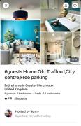 7 guests house Old Trafford,Media City,City centre, Free parking