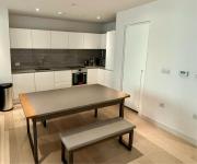 River view balcony spacious 1 bed XL sofa & TV
