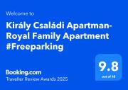 Király Családi Apartman- Royal Family Apartment #Freegarage