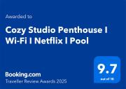 Cozy Studio Penthouse I Wi-Fi I Netflix l Pool