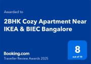 2BHK Cozy Loft Apartment Near BIEC & KSCA Cricket stadium Bangalore