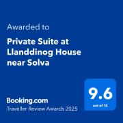 Private Suite at Llanddinog House near Solva