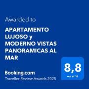 APARTAMENTO LUJOSO y MODERNO VISTAS PANORAMICAS AL MAR