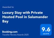 Luxury Stay with Private Heated Pool in Salamander Bay