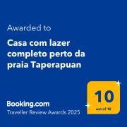 Casa com lazer completo perto da praia Taperapuan