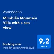 Mirabilia Mountain Villa with a sea view