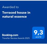 Terraced house in natural essence