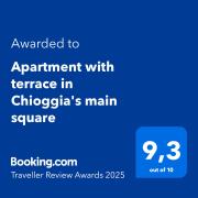 Apartment with terrace in Chioggias main square