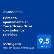 Cómodo apartamento en Torre Ocean Drive con todos los servicios