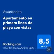 Apartamento en primera linea de playa con vistas