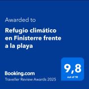 Refugio climático en Finisterre frente a la playa con vistas al mar!!