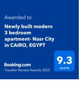 Newly built modern 3 bedroom apartment- Nasr City in CAIRO, EGYPT