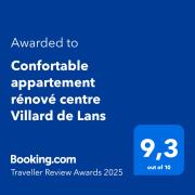 Confortable appartement rénové centre Villard de Lans