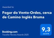 Fogar do Vento-Ordes, cerca de Camino Inglés Bruma