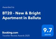 BT20 - New & Bright Apartment in Balluta