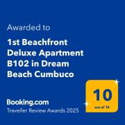 1st Beachfront Deluxe Apartment B102 in Dream Beach Cumbuco