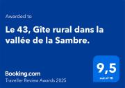 Le 43 - Gîte rural 3 épis, près de Binche, Thuin et Mons