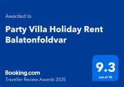 Party Villa Holiday Rent Balatonfoldvar