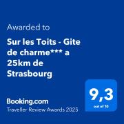 Sur les Toits - Gite de charme*** a 25km de Strasbourg