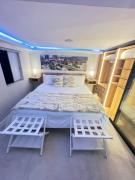 Luxury Apartment Jacuzzi Air Conditioning Fireplace and King Bed