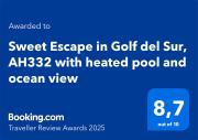Sweet Escape in Golf del Sur, AH332 with heated pool and ocean view