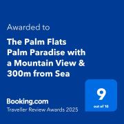 The Palm Peaks with a Mountain View & 300m from Sea
