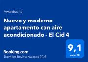 Nuevo y moderno apartamento con aire acondicionado - El Cid 4