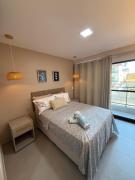 Flat Moderno em Porto de Galinhas com vista Mar e restaurante na cobertura