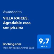 VILLA RAICES. Agradable casa con piscina