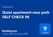 Quiet apartment near park SELF CHECK IN