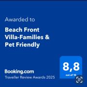 Beach Front Villa-Families & Pet Friendly