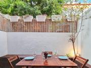 Ground floor apartment with private patio and AC