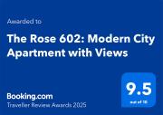 The Rose 602: Modern City Apartment with Views