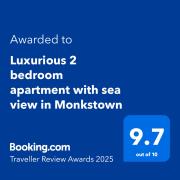 Luxurious 2 bedroom apartment with sea view in Monkstown
