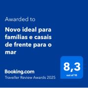 Novo ideal para famílias e casais de frente para o mar