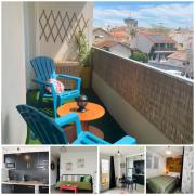 M T2 climatisé à100m de la plage ,des bateaux ,des commerces, Une terrasse ensoleillée