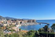 Monaco, plage a pieds,vue mer