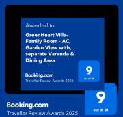 GreenHeart- Family Room-Micro Apartment, AC- Hot W, Garden View, separate Varanda & Dining Area - Travel Awards 2025